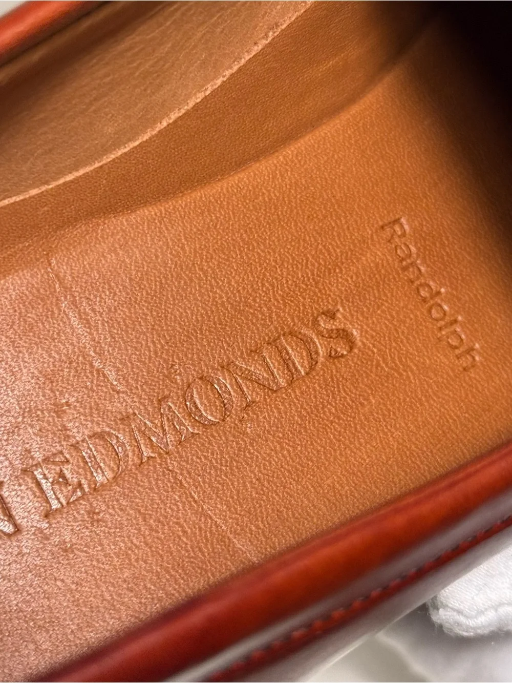 Allen Edmonds Randolph 2.0 Chili Brown Leather Penny Loafers Men’s Size 9 Museum